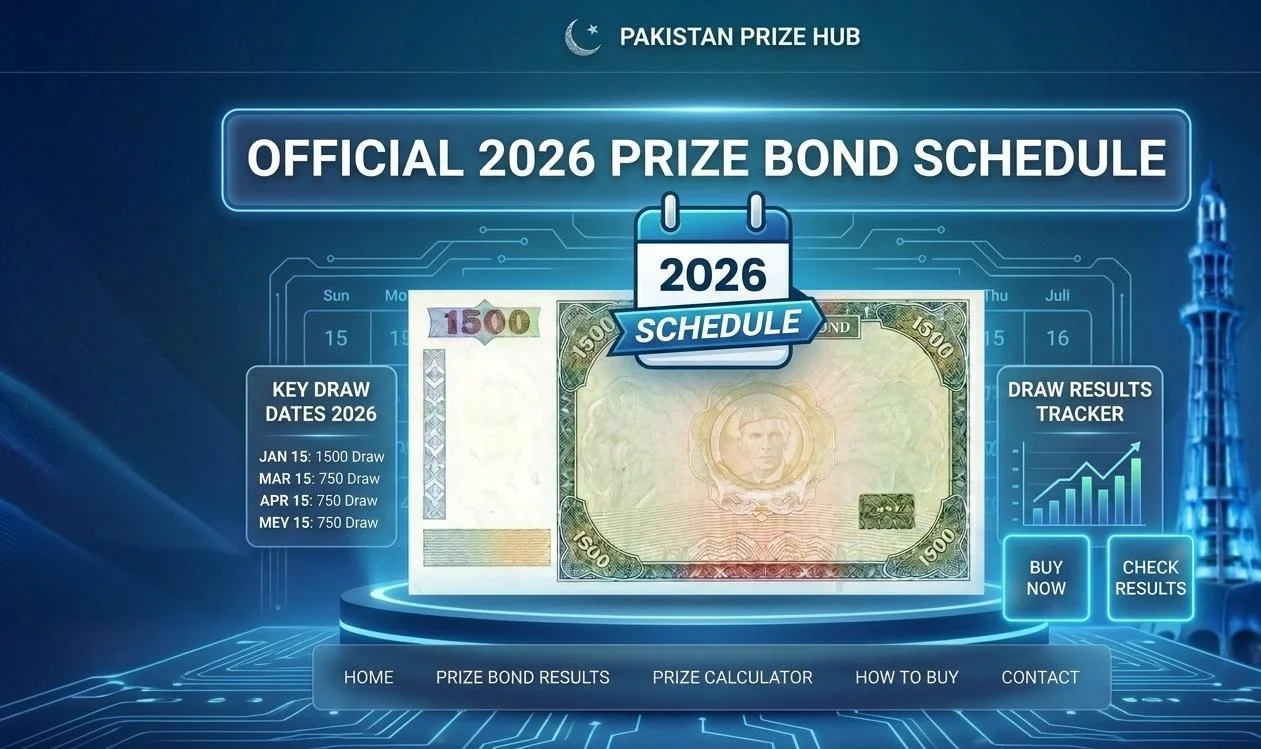 prize bond schedule 2026