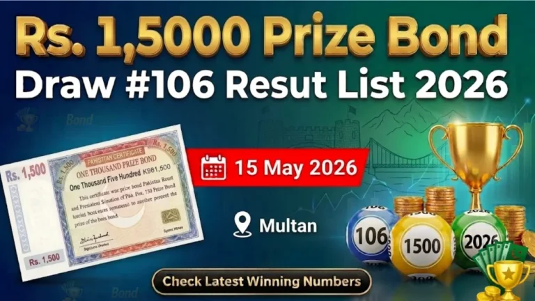 Rs. 1,500 Prize Bond Draw Result 2026 | Check Prize Bond Online