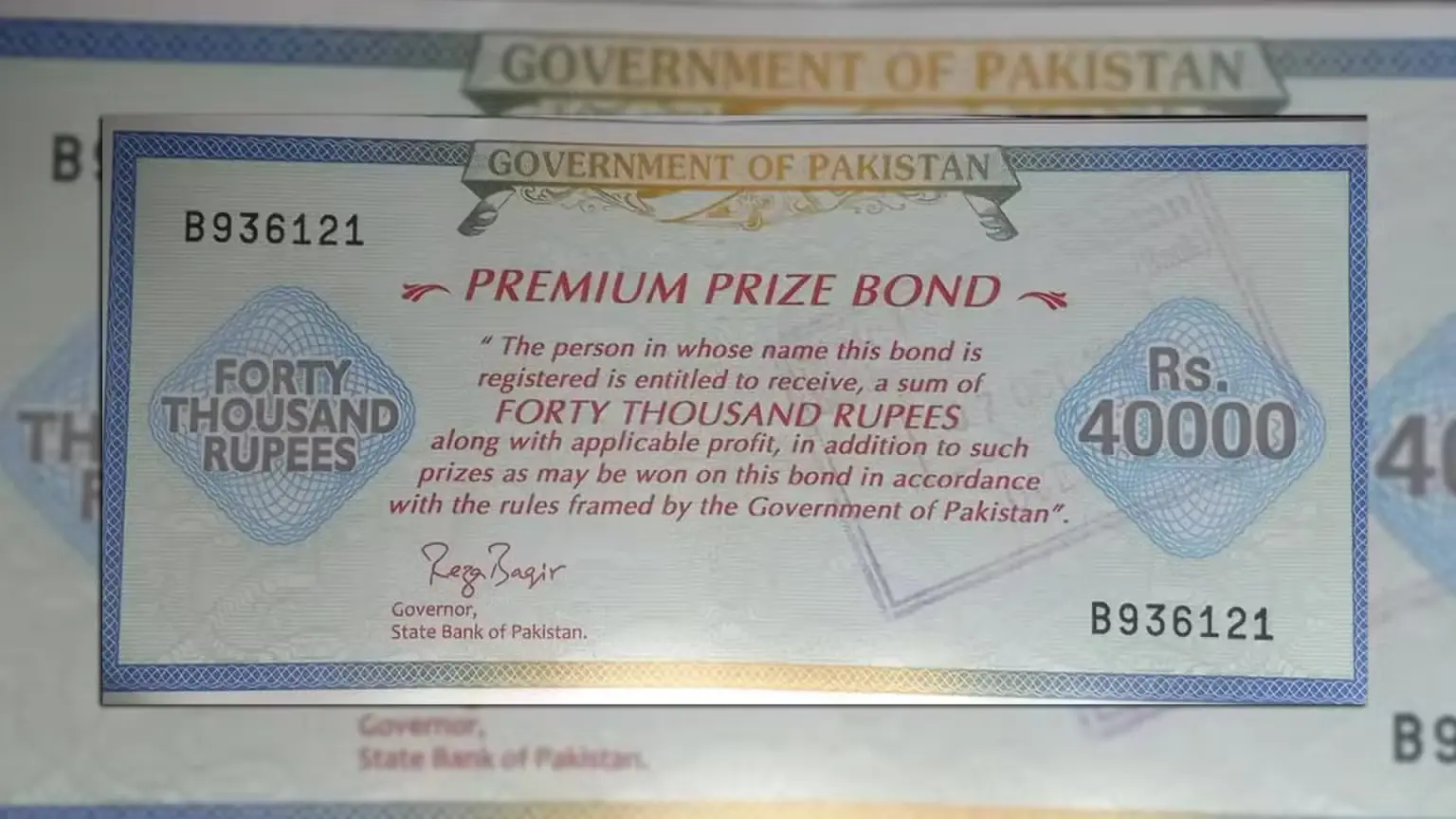 40,000 Prize Bond Draw Results