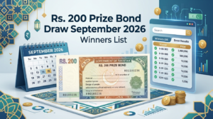 Rs. 200 Prize Bond Draw September 2026